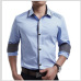 MIACAWOR Top Quality Shirt Men 100% Cotton Dress Shirts Spring Long Sleeve Casual Shirt Men Wedding White Shirts Men C013