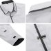 MIACAWOR Top Quality Shirt Men 100% Cotton Dress Shirts Spring Long Sleeve Casual Shirt Men Wedding White Shirts Men C013