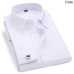 Men French Cufflinks Shirt 2019 New Men's Stripes Shirt Long Sleeve Casual Male Brand Shirts Slim Fit French Cuff Dress Shirts