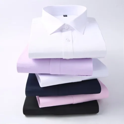 Men Long Sleeve Shirt 2019 Spring New Brand Solid Color Business Office Formal Men Dress Shirt Plus Size Male Shirt Chemise 7XL