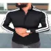 Men Luxury Shirts Plus Size XXL New Arrivals Slim Fit Male Shirt Color Patchwork Long Sleeve British Style Cotton Men's Shirt