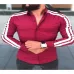 Men Luxury Shirts Plus Size XXL New Arrivals Slim Fit Male Shirt Color Patchwork Long Sleeve British Style Cotton Men's Shirt