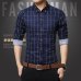 Men Plaid Shirt 2019 brand shirt New Autumn Winter Casual Shirts Men Tops Long Sleeve Chemise Homme Cotton Male Shirts 1970