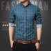 Men Plaid Shirt 2019 brand shirt New Autumn Winter Casual Shirts Men Tops Long Sleeve Chemise Homme Cotton Male Shirts 1970