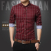 Men Plaid Shirt 2019 brand shirt New Autumn Winter Casual Shirts Men Tops Long Sleeve Chemise Homme Cotton Male Shirts 1970