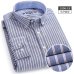 Men Shirt Long Sleeve Regular Fit Men Plaid Shirt Striped Shirts Men Dress Oxford Camisa Social 5XL 6XL large sizes Streetwear