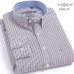 Men Shirt Long Sleeve Regular Fit Men Plaid Shirt Striped Shirts Men Dress Oxford Camisa Social 5XL 6XL large sizes Streetwear