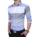 Men'S Clothing 2017 Fashion Male Shirt Long-Sleeves Tops Large Striped Men'S Casual Mens Dress Shirts Slim Men Shirt M-2XL