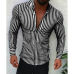 Men's Casual Shirt Slim Fit Men's Casual Striped Shirt Long Sleeve Formal Dress Shirts Men Male Clothing Camisa