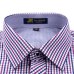 Men's Classic Plaid Checkered Dress Shirt Single Pocket Smart Casual Formal Male Business Regular-fit Long Sleeve Work Shirts