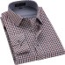 Men's Classic Plaid Checkered Dress Shirt Single Pocket Smart Casual Formal Male Business Regular-fit Long Sleeve Work Shirts