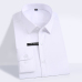 Men's Easy Care Solid Bamboo Fiber Dress Shirts Comfortable Soft Long Sleeve Elastic Non Iron Male Regular-fit Formal Tops Shirt