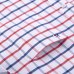 Men's Long Sleeve Oxford Plaid Striped Button Down Dress Shirt with Single Chest Pocket 100% Cotton Leisure Office Work Shirts