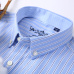 Men's Long Sleeve Plaid/Striped Oxford Dress Shirt Single Patch Pocket with Box-pleated Back Yoke Regular-fit Button Down Shirts