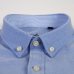 Mens Long Sleeve Solid Oxford Dress Shirt with Left Chest Pocket High-quality Male Casual Regular-fit Tops Button Down Shirts