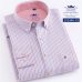 Men's Oxford 100% Cotton Fashion Stripe Casual Long Sleeve Shirts Retro Style High Quality Design Men's Dress Shirts Blouse