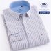 Men's Oxford 100% Cotton Fashion Stripe Casual Long Sleeve Shirts Retro Style High Quality Design Men's Dress Shirts Blouse