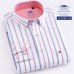 Men's Oxford 100% Cotton Fashion Stripe Casual Long Sleeve Shirts Retro Style High Quality Design Men's Dress Shirts Blouse