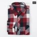 Men's Plaid Flannel Shirt Slim Fit Soft Spring Male Shirt Brand Men's Business Casual Long-sleeved Shirts  Plus Size 5XL 6XL