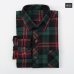 Men's Plaid Flannel Shirt Slim Fit Soft Spring Male Shirt Brand Men's Business Casual Long-sleeved Shirts  Plus Size 5XL 6XL