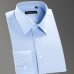 Men's Regular-fit Coarse-twill Solid Basic Dress Shirt Formal Business Long Sleeve White Tops Shirts for Social Work Office Wear