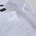 Men's Regular-fit Coarse-twill Solid Basic Dress Shirt Formal Business Long Sleeve White Tops Shirts for Social Work Office Wear