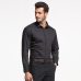 Men's Regular-fit Long Sleeve Stretch Easy Care Shirt Formal Business Office/Working Wear Bamboo Fiber Solid Basics Dress Shirts