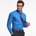 Men's Regular-fit Long Sleeve Stretch Easy Care Shirt Formal Business Office/Working Wear Bamboo Fiber Solid Basics Dress Shirts