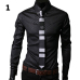 Men's Shirt Long Sleeve 2019 New Arrival Fashion Men Argyle Luxury Business Style Slim Fit Long Sleeve Casual Dress Shirt