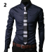 Men's Shirt Long Sleeve 2019 New Arrival Fashion Men Argyle Luxury Business Style Slim Fit Long Sleeve Casual Dress Shirt