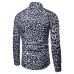 Mens Trend Nightclub Leopard Print Shirt High Quality Long Sleeve Shirt Male Social Casual Party Shirt Chemise Homme Dress Shirt