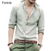 NIBESSER Mens White Sexy Beach Shirts Long Sleeve Business Shirt Brand Male Slim Fit Casual Solid dress shirt camisa masculina