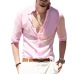 NIBESSER Mens White Sexy Beach Shirts Long Sleeve Business Shirt Brand Male Slim Fit Casual Solid dress shirt camisa masculina