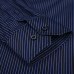 New 8xl Plus Size Large Men Turndown Collar Long sleeve Non-Iron dress striped shirts with chest pocket regular fit male tops