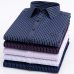 New 8xl Plus Size Large Men Turndown Collar Long sleeve Non-Iron dress striped shirts with chest pocket regular fit male tops