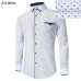 New Arrival 2018 White Shirt Men Long Sleeve Business Casual Shirts Men Dress Shirts Comfortable Clothing Camisa Masculina