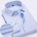 New Arrived 2018 mens work shirts Brand soft Long sleeve square collar regular striped /twill men dress shirts white male tops