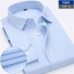 New Arrived 2018 mens work shirts Brand soft Long sleeve square collar regular striped /twill men dress shirts white male tops