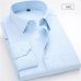 New Arrived 2018 mens work shirts Brand soft Long sleeve square collar regular striped /twill men dress shirts white male tops