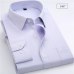 New Arrived 2018 mens work shirts Brand soft Long sleeve square collar regular striped /twill men dress shirts white male tops