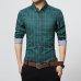 New Autumn Fashion Brand Men Clothes Slim Fit Men Long Sleeve Shirt Men Plaid Cotton Casual Men Shirt Social Plus Size M-5XL