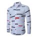 New Men's Long Sleeve Casual Shirt Fashion Rose Flower 3D Printed Floral Shirt Turn-down Collar Slim Fit Shirt For Mens Clothing