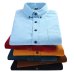 Plus Size 6xl Autumn/winter Warm Quality 100%cotton Corduroy long sleeved button collar smart casual shirts for men comfortable