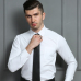 Plus Size Long Sleeve Men Dress Shirt Fashion Male Business Formal Wear Office Working Shirts 6XL 7XL 8XL white shirt