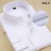 Plus Size Long Sleeve Men Dress Shirt Fashion Male Business Formal Wear Office Working Shirts 6XL 7XL 8XL white shirt