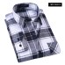 Quality Flannel Plaid Men Shirt Cotton Spring Autumn Casual Long Sleeve Dress Shirts Soft Comfort Slim Fit Button Down Clothes