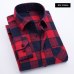 Quality Flannel Plaid Men Shirt Cotton Spring Autumn Casual Long Sleeve Dress Shirts Soft Comfort Slim Fit Button Down Clothes