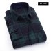 Quality Flannel Plaid Men Shirt Cotton Spring Autumn Casual Long Sleeve Dress Shirts Soft Comfort Slim Fit Button Down Clothes