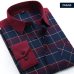 Quality Warm Autumn Winter Flannel Plaid Shirt Red Checkered Shirt Men Shirts Long Sleeve Chemise Homme Cotton Dress Shirts