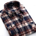 Quality Warm Autumn Winter Flannel Plaid Shirt Red Checkered Shirt Men Shirts Long Sleeve Chemise Homme Cotton Dress Shirts